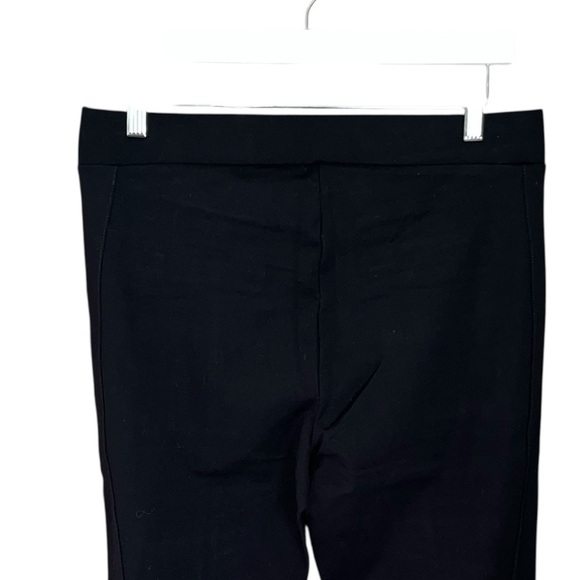 NEW Tahari Womens Slim Fit Pull-On Black Stretch Faux Pants Zip Detail Size M - Picture 5 of 11